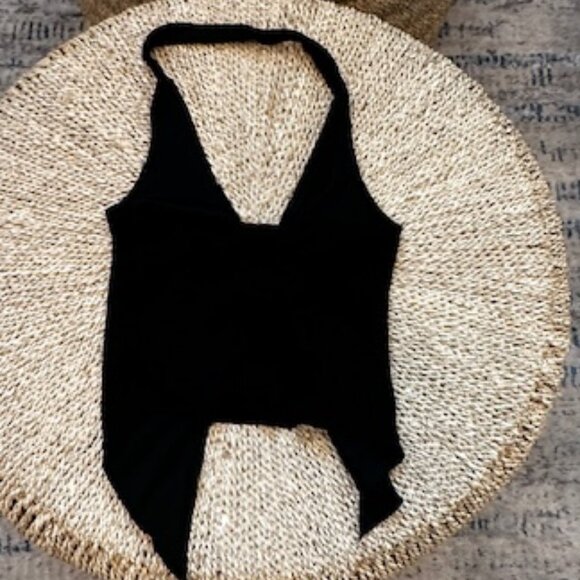 Princess Polly Moderna Halter Lace Top Black, 0 - Picture 5 of 5